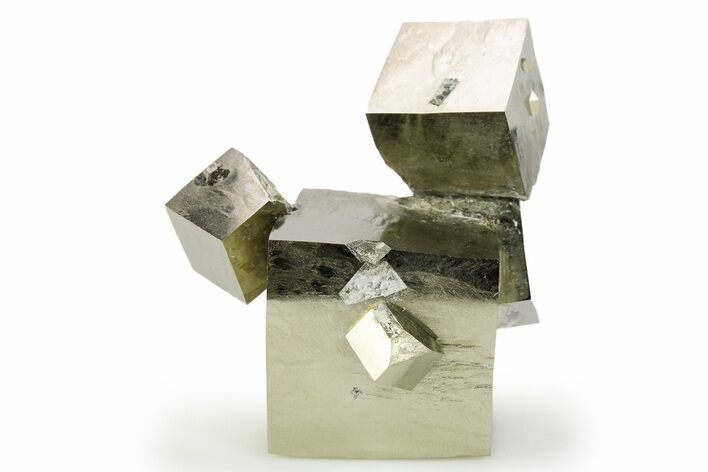 Natural Pyrite Cube Cluster - Spain #253818